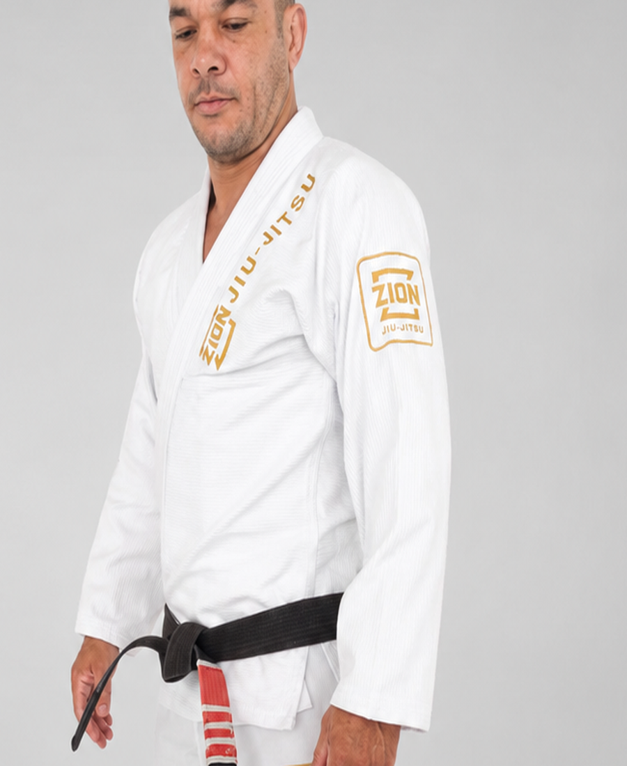 Detalhe do kimono oficial Zion Jiu-Jitsu
